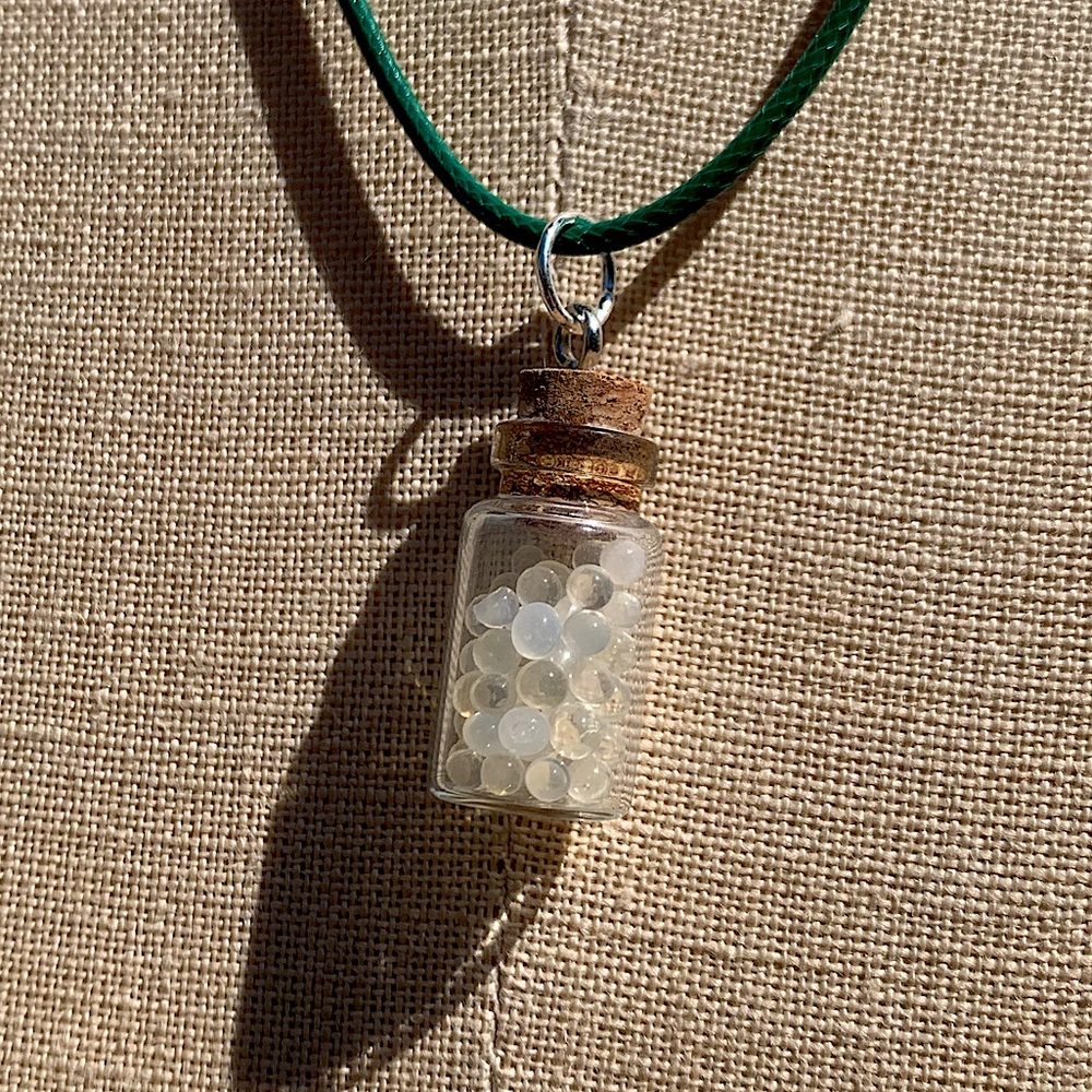 Handmade Shaker/Rattle Bottled-Up Emotions Necklace